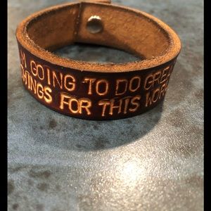 Handmade leather bracelet